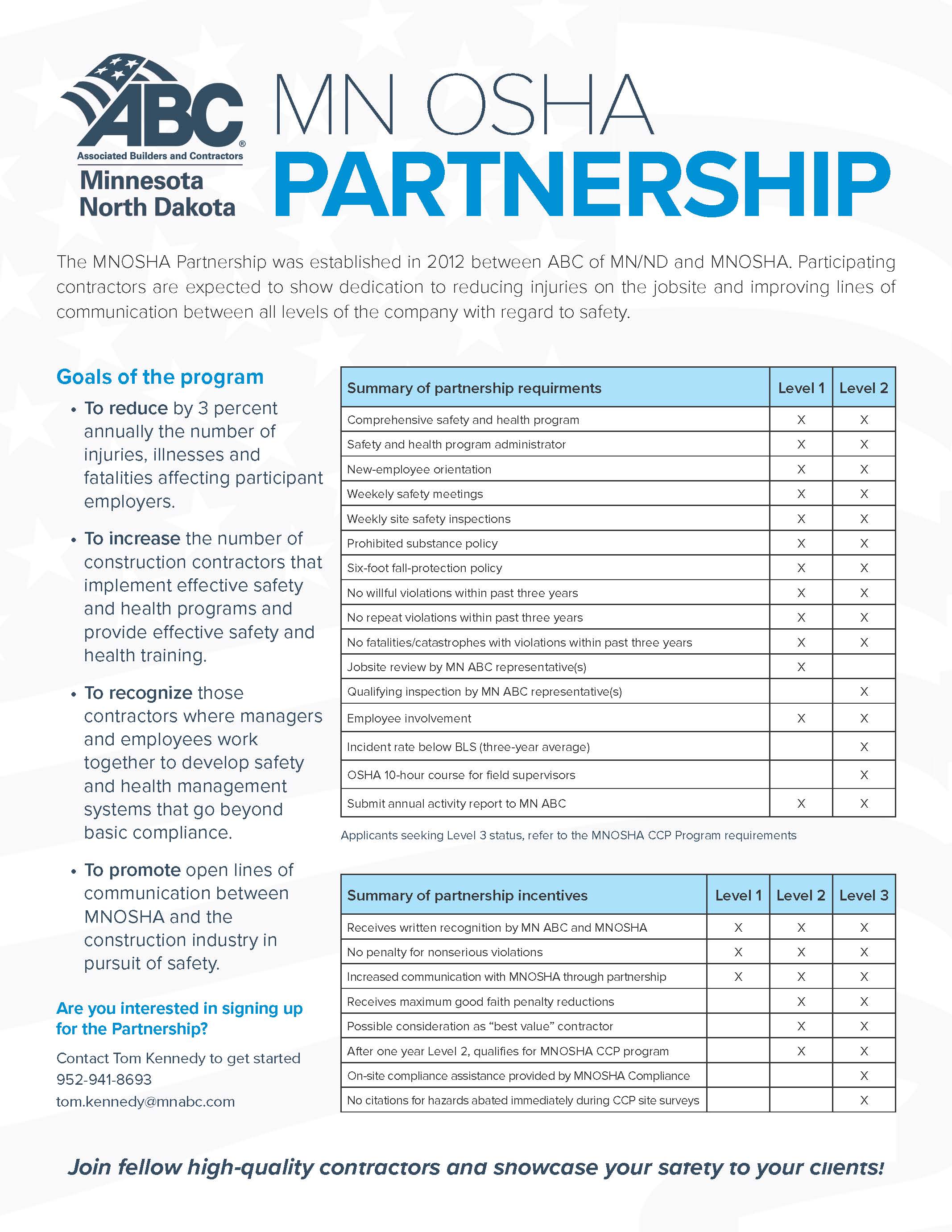 MNOSHA Partnership Flyer